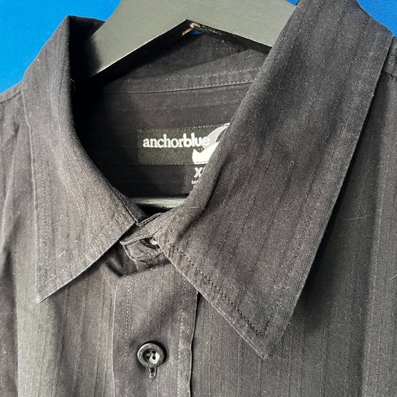 Anchor Blue Button Up Long Sleeve X-Large - Picture 4 of 7